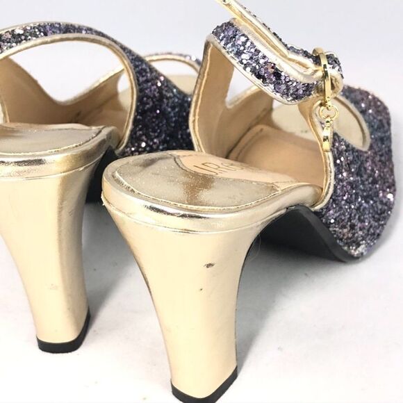 J. Renee Calador Glitter Slingback Pumps, Size 6 - Picture 12 of 15